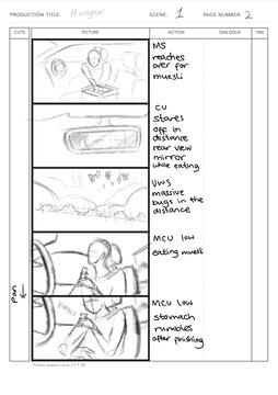 Hunger Storyboard 2